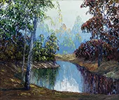 A Woodland Stream By John Wesley Hardrick