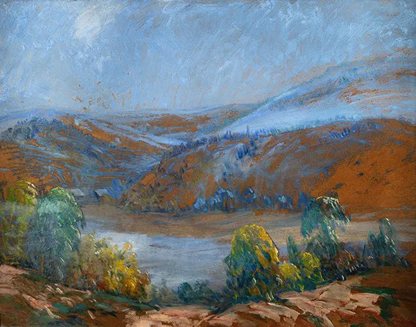 Brown Country Hills By John Wesley Hardrick