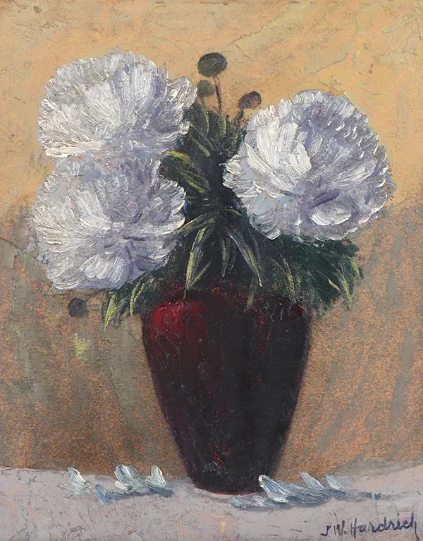 Floral Still Life By John Wesley Hardrick