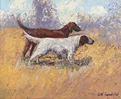 Hunting Dogs II By John Wesley Hardrick