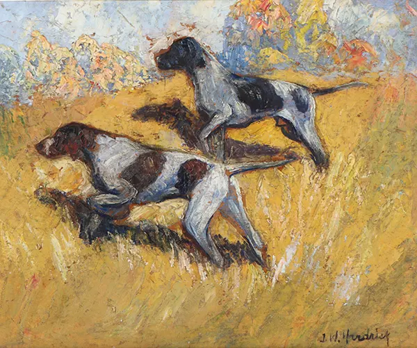 Hunting Dogs By John Wesley Hardrick