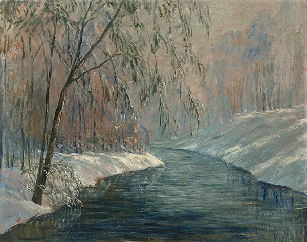 Winter Landscape By John Wesley Hardrick