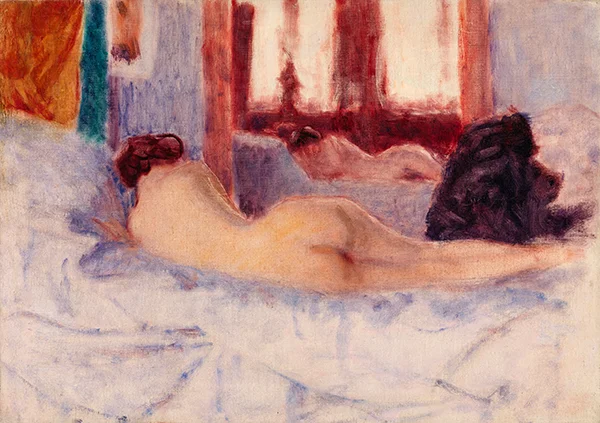 A Reclining Nude Before a Mirror 1909 By Roderic O'Conor