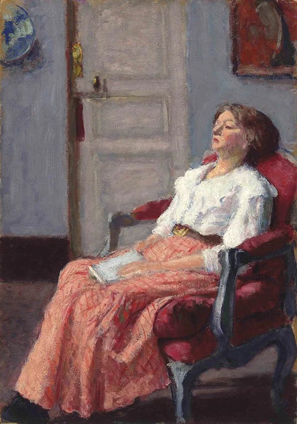 Girl in White Blouse 1915 By Roderic O'Conor