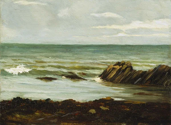 On the Shore Aberystwyth 1885 By Roderic O'Conor