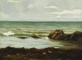 On the Shore Aberystwyth 1885 By Roderic O'Conor