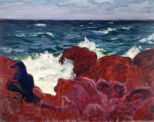 Red Rocks and Sea By Roderic O'Conor