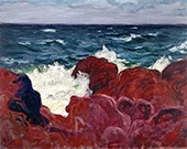 Red Rocks and Sea By Roderic O'Conor