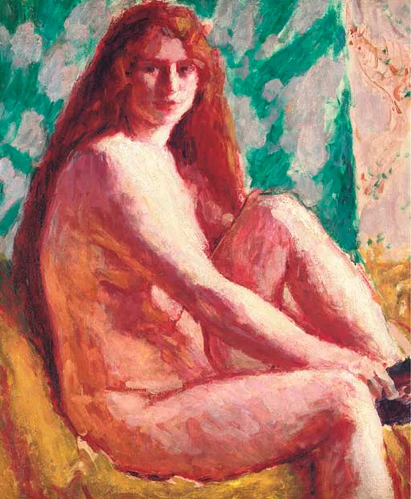 Seated Nude with Red Hair 1900 By Roderic O'Conor