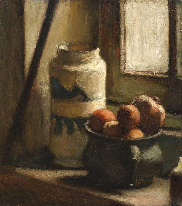 Still Life with Bowl of Fruit by a Window 1924 By Roderic O'Conor