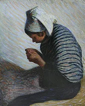 Young Breton Peasant By Roderic O'Conor