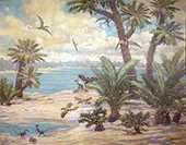Archaeopteryx Compsognathus and Rhamphorhynchus By Charles R Knight