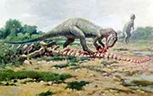 Feeding Allosaurus By Charles R Knight