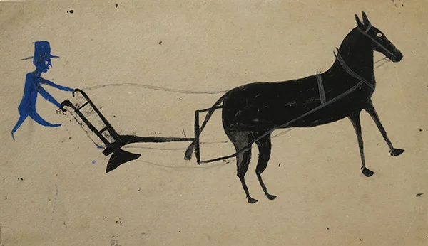 Man with a Plow By Bill Traylor