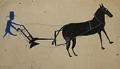Man with a Plow By Bill Traylor
