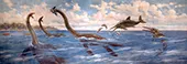 Pleisosaurs and Stenopterygius By Charles R Knight