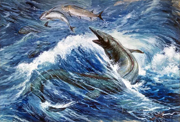 Tylosaurus 1899 By Charles R Knight