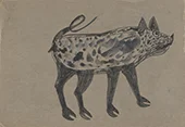 Spotted Sow 1940 By Bill Traylor