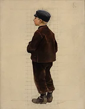 A Boy in a Brown Suit By Hugo Salmson