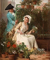 The Flower Girl By Hugo Salmson