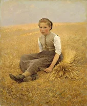 The Little Gleaner By Hugo Salmson