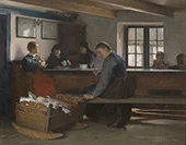 Visiting the Tenant c1886 By Hugo Salmson
