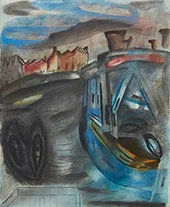 Blue Barge c1932 By Frances Hodgkins