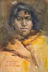 Head of a Maori Girl 1900 By Frances Hodgkins