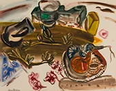 Pottery and Gourds Ibiza By Frances Hodgkins