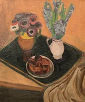 Still Life Anemones and Hyacinths 1925 By Frances Hodgkins