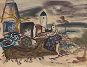 Storm Ibiza c1933 By Frances Hodgkins