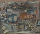 Tanks Barrels and Drums By Frances Hodgkins