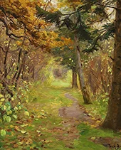 Autumn Day in the Forest By Hans Andersen Brendekilde