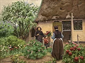 A visit 1925 By Hans Andersen Brendekilde