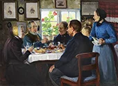 A Visit to the Weaver Hans Nielsen Abbednaes By Hans Andersen Brendekilde