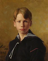 Portrait of the Artist's Nephew Nils By Hans Andersen Brendekilde