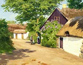 Summer Day in the Village By Hans Andersen Brendekilde