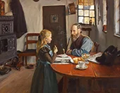 Visiting Grandfather 1899 By Hans Andersen Brendekilde