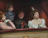 At the Theater c1890 By Federico Zandomeneghi