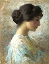 Female Portrait By Federico Zandomeneghi