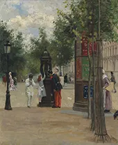 Figures by a Wallace Fountain Paris By Federico Zandomeneghi