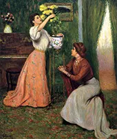 In the Salon 1913 By Federico Zandomeneghi
