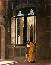 Palazzo Pretorio in Florence 1865 By Federico Zandomeneghi