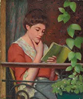 Reading on the Balcony By Federico Zandomeneghi