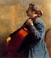The Cellist 1879 By Federico Zandomeneghi