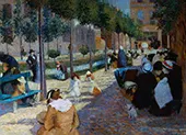 View of Antwerp Square in Paris 1880 By Federico Zandomeneghi