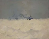 Boat in the Storm By Rene Princeteau