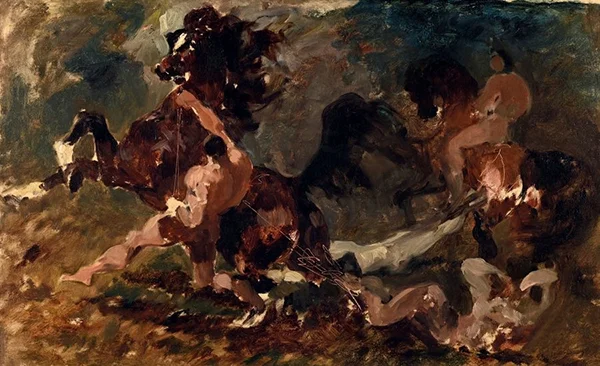 Horses and Riders 1843 By Rene Princeteau