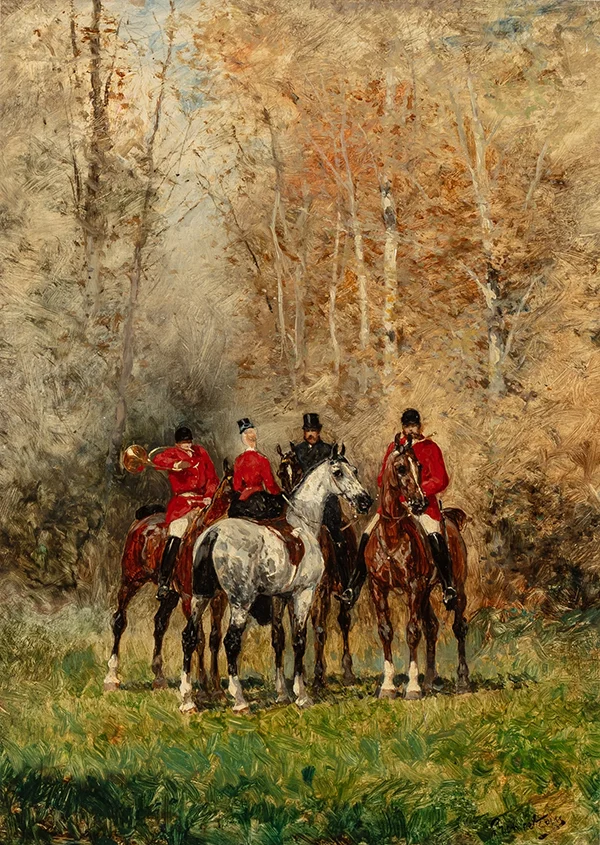 Huntsmen By Rene Princeteau