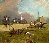 The Irish Bank c1880 By Rene Princeteau